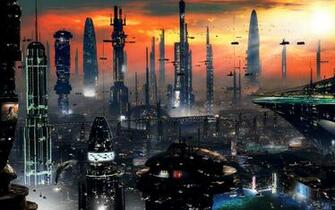 Future City Wallpaper Fantasy 3d F R Desktop Bilder