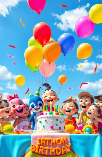 Cocomelon Happy BirtHDay Wallpaper