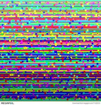 The Loss Of Television Signal Corrupted Image Digital
