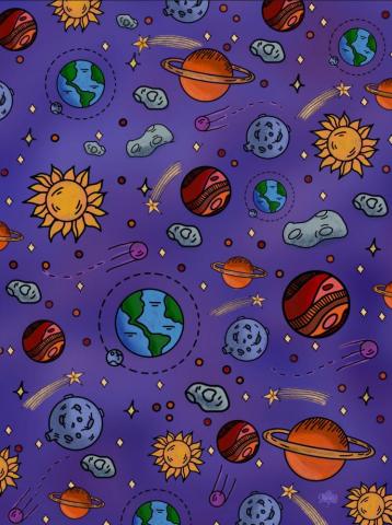 Space Doodle Wallpaper Doodles