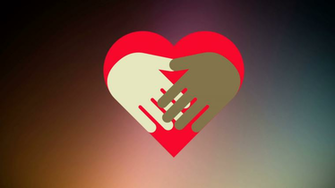 Interracial Hands With A Heart Motion Background Storyblocks Video