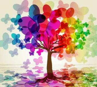 Butterfly Tree Tablet Phone Wallpaper Background Album Art For