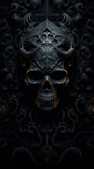Dark Skeleton Wallpaper Image