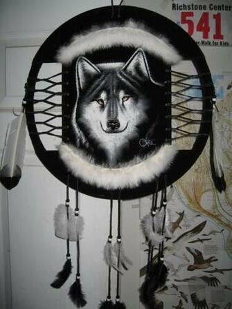 Wolf Dream Catcher By Blackwolfds