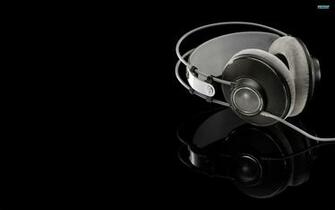 Black And Gray Corded Headphones Music Akg HD