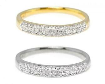 Pave Diamond Milgrain Wedding Ring Band Theweddingplans Net