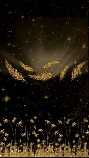 Black Gold Leaves iPhone Wallpaper Background Phone Lock Screen