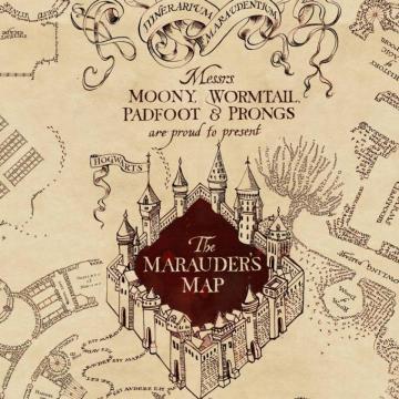 Marauder S Map Phone Wallpaper Downoadable Minalima