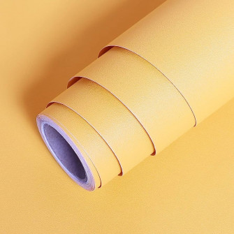 Lacheery Matte Mustard Yellow Wallpaper Stick And Peel