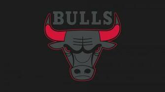 Chicago Bulls Logo Black Wallpaper HD For Desktop Widescreen