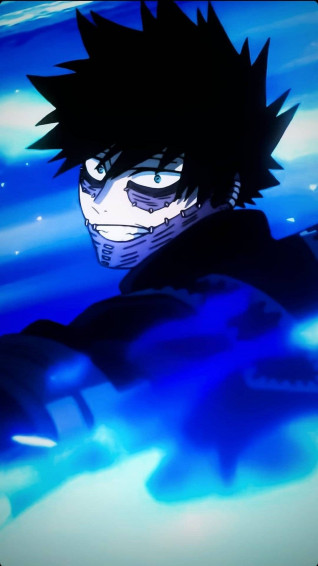 Cute Dabi Surrounded By Flames Wallpaper