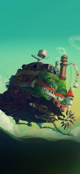 Studio Ghibli iPhone Howl S Moving Castle Wallpaper