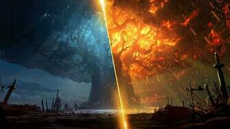 Wow Teldrassil Burning 4k Wallpaper