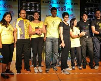 Mandira Bedi Golds Gym Super Spin Cycling Challenge Wallpaper Size