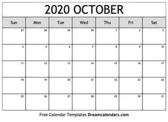 October Calendar Wallpaper Top