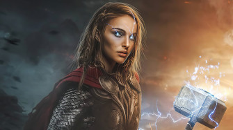 Lady Thor Love And Thunder 4k Wallpaper HD Superheroes Image