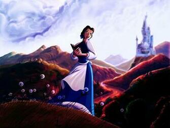 Disney Company Castles Hills Books Artwork Beauty And The Beast