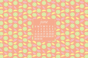 Orange Desktop Wallpaper With Calendar