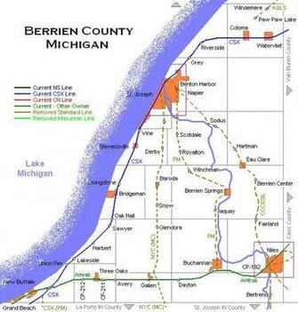 Maps Topography Michigan County Printable Map