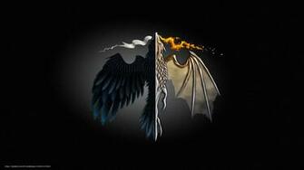 Wallpaper Minimalism Dragon Game Of Thrones Fire
