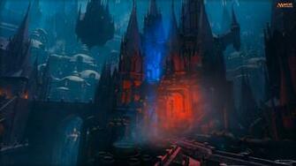 Red And Black Castle Wallpaper Magic The Gathering Izzet Town