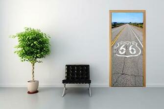 Door Mural Route Decor Photo Murals Self Adhesive