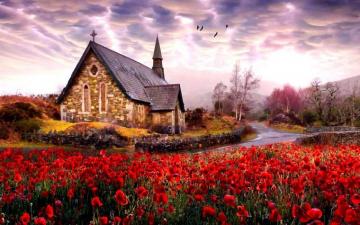 Derrycunnihy Church Killarney National Park In The Republic Of