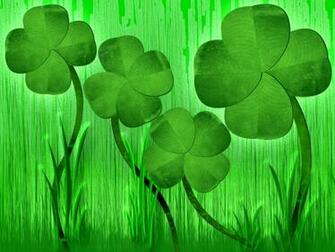 Four Leaf Clover Background On