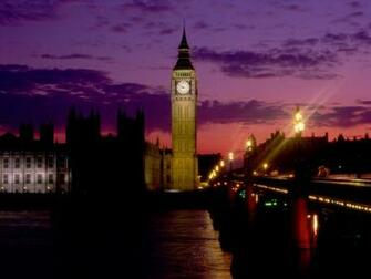 At Dusk London England Big Ben Wallpaper