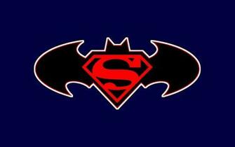 Superman And Batman Logo Wallpaper