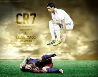 Cristiano Ronaldo Vs Lionel Messi Wallpaper