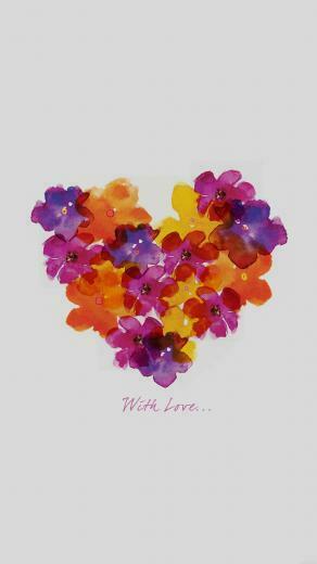 To Click On Heart Flower Wallpaper Then Choose Save Image As