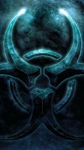 Blue Biohazard Symbol Wallpaper Allwallpaper In Pc En