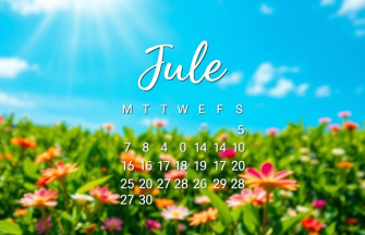 July Calendar Wallpaper