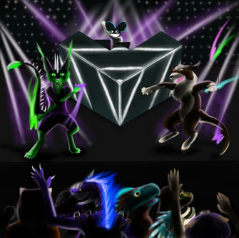Deadmau5 Furry Rave By Kieruu Dragon