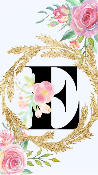 E Letter Wallpaper iPhone Monogram
