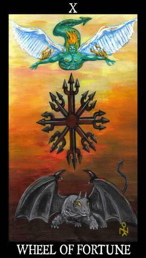 Fortune Esoteric And Occult Luciferian Tarot Cards Wallpaper Image