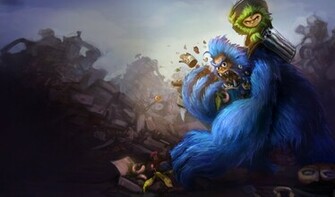 League Of Legends Wallpaper Nunu The Yeti Rider