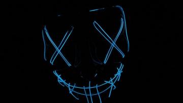 Neon Skull Wallpaper On