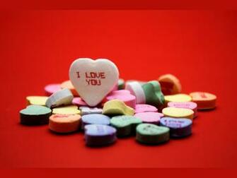 Candy Hearts Wallpaper
