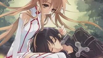 Asuna And Kirito Sword Art Online HD Wallpaper