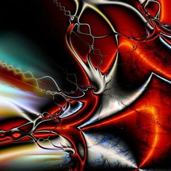iPad Wallpaper 3d Red Graphics Mini