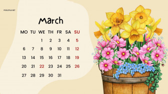 March Calendar Wallpaper HD Net