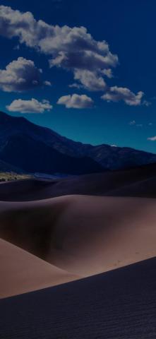 Desert Dark Mountain iPhone X Wallpaper