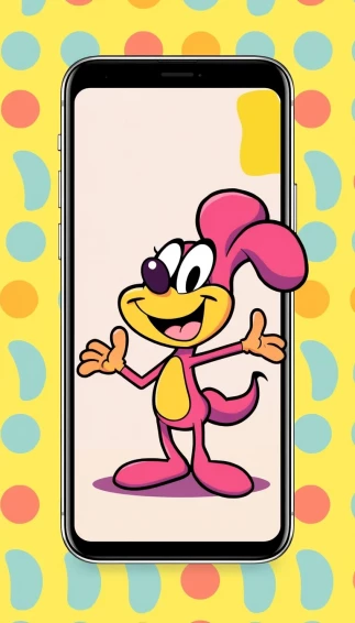 Cartoon Characters Phone Wallpaper