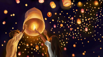 Lantern Wallpaper