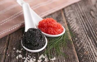 Wallpaper Caviar Spoon Seafood Image For Desktop