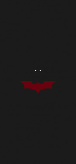Bright Red Batman Logo Wallpaper