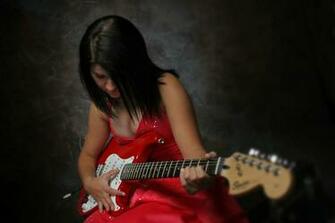 Guitar Playing Girls Beautiful Girl Wallpaper