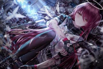 Anime Arknights Girl Wallpaper Nightcore Background Image